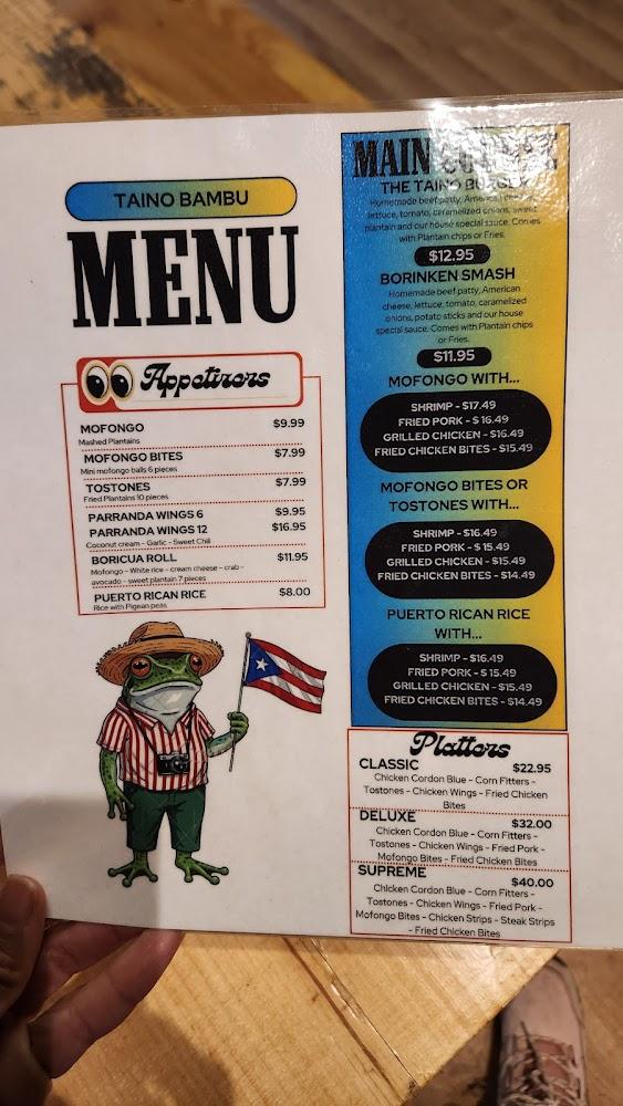 Taino Bambu Menu image 4